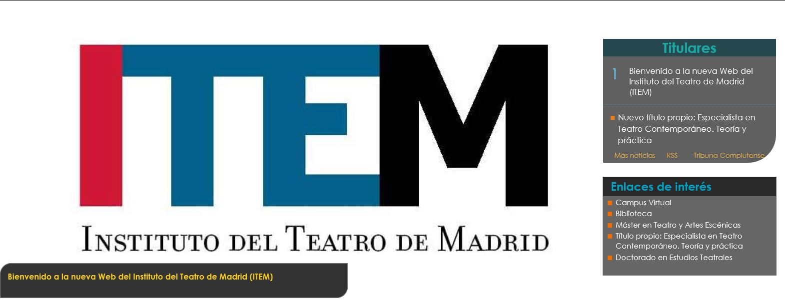 Instituto del Teatro de Madrid (ITEM) 