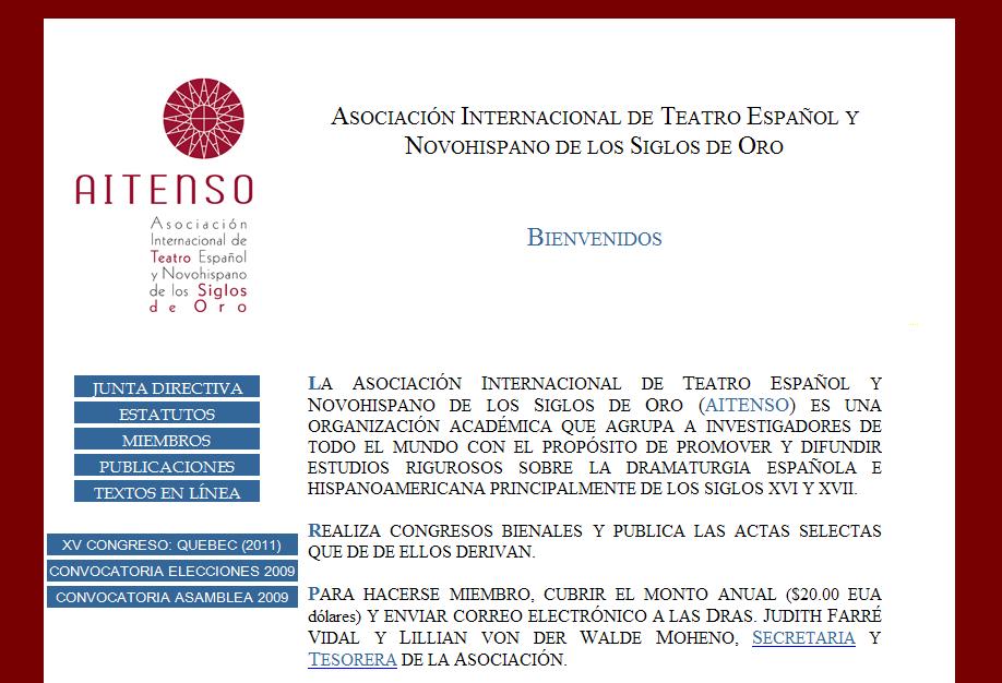 Asociación Internacional de Teatro Español y Novohispano de los Siglos de Oro (AITENSO)