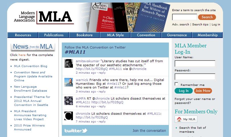 Modern Language Association of America (MLA)