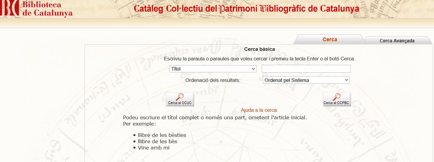 Catàleg Col·lectiu  del Patrimoni Bibliogràfic de Catalunya