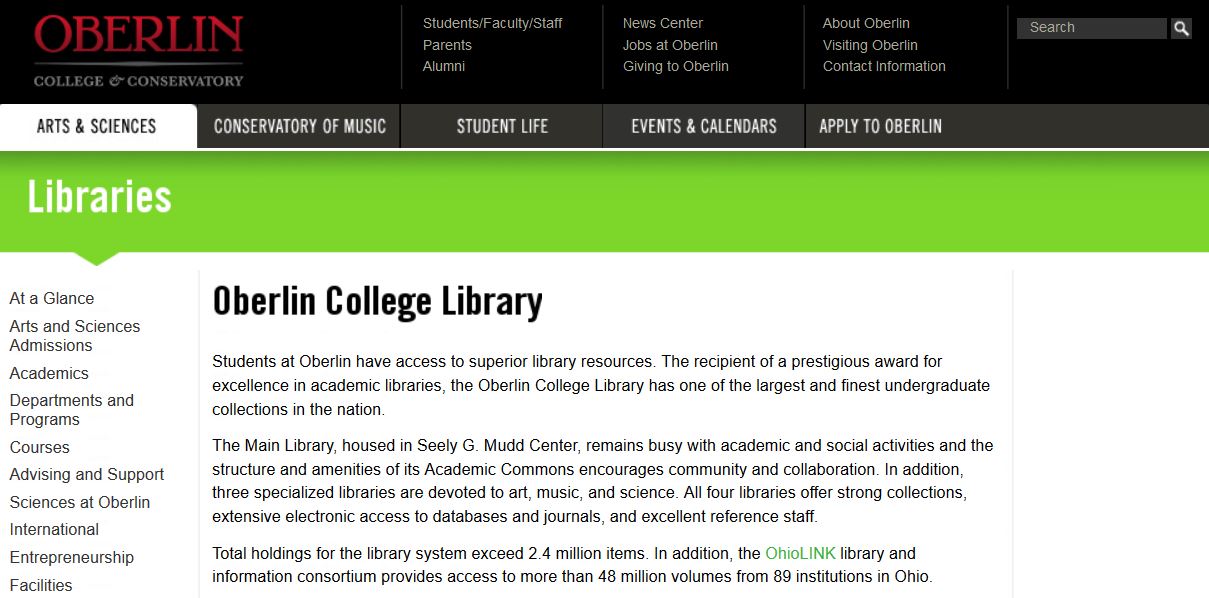 Biblioteca Central de Oberlin College