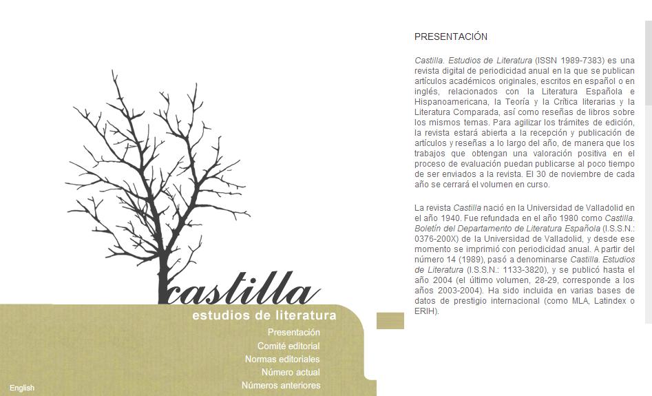 Castilla. Estudios de literatura