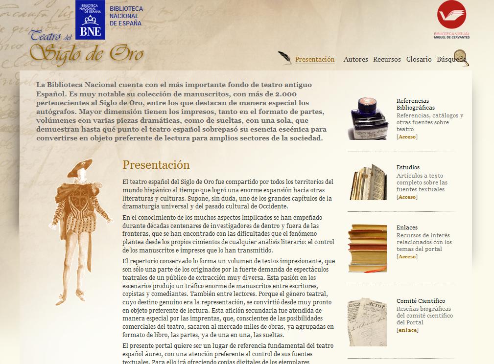 Portal de Teatro del Siglo de Oro de la Biblioteca Nacional