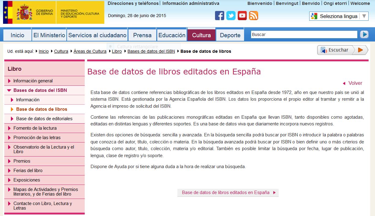 Agencia Española del  ISBN
